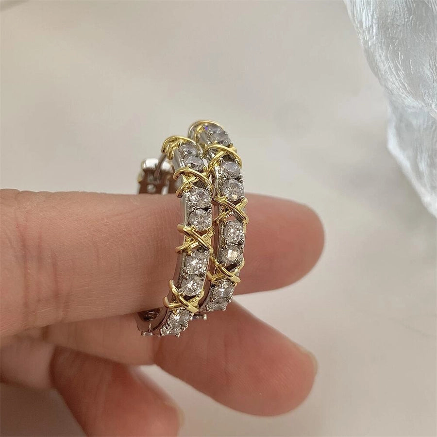 metal zircon hoop