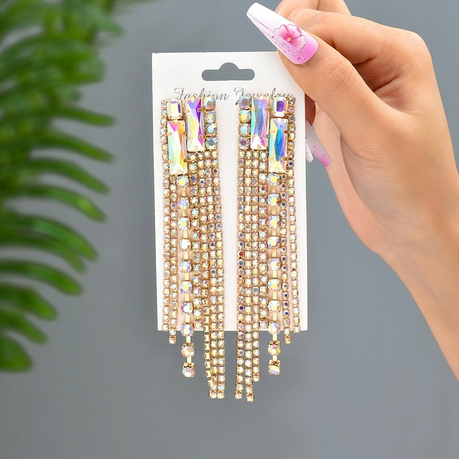 shiny geometric tassel