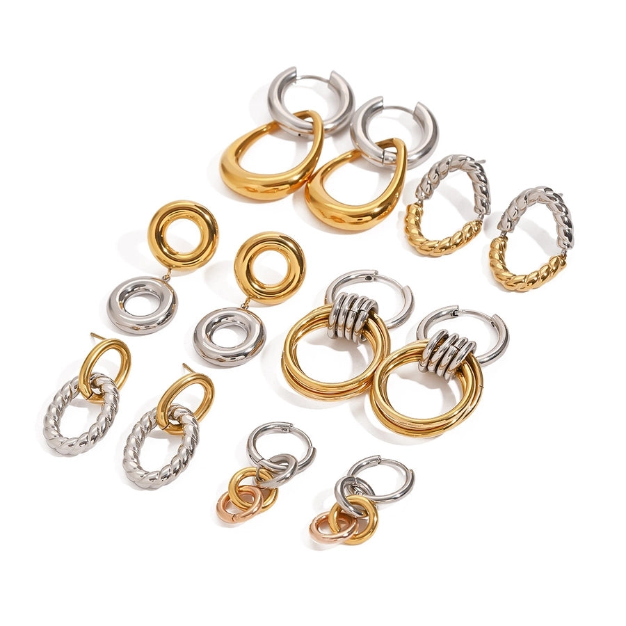 Style Geometric Mixed Stainless Steel