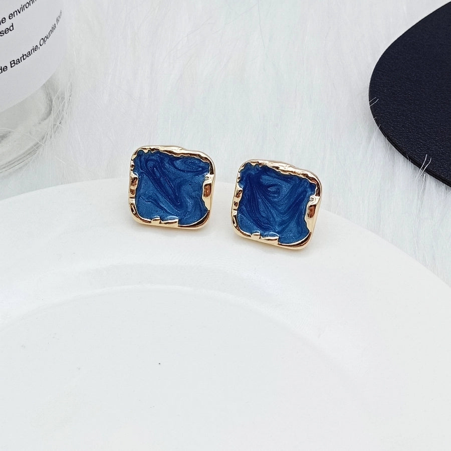 Enamel ear studs