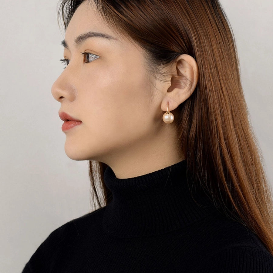lady round imitation pearl