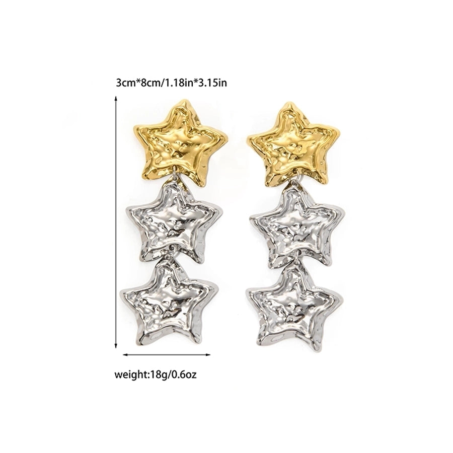 Pentagram Heart Shape Stainless Steel