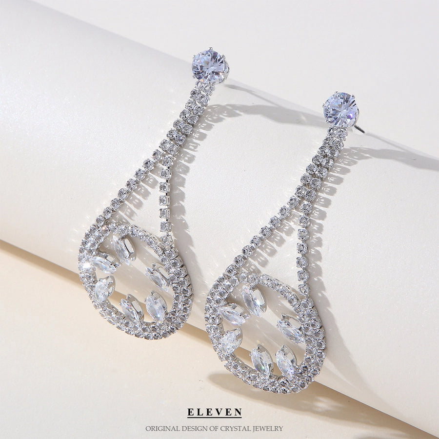 fashion rhinestone earrings