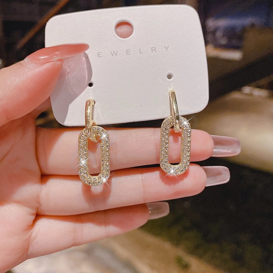 Plating Drop Earrings