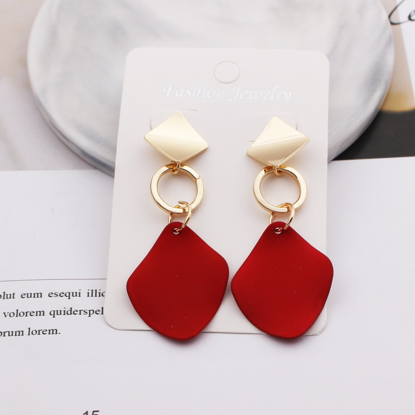 retro round square alloy