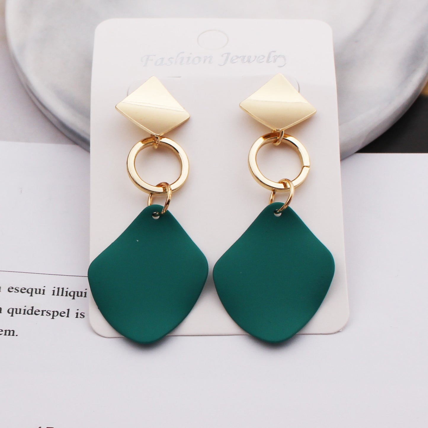 retro round square alloy