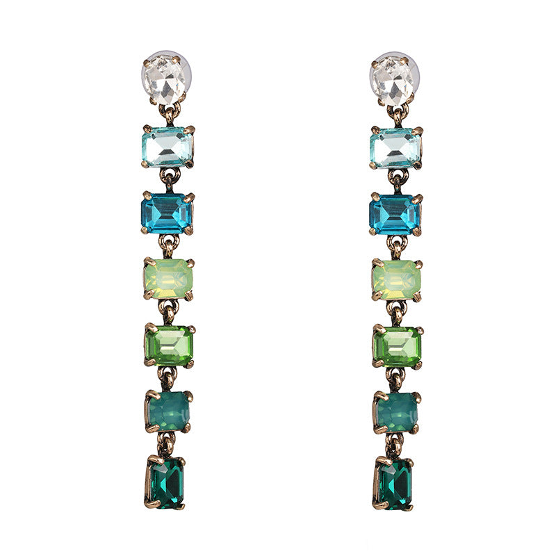 geometric diamond ear