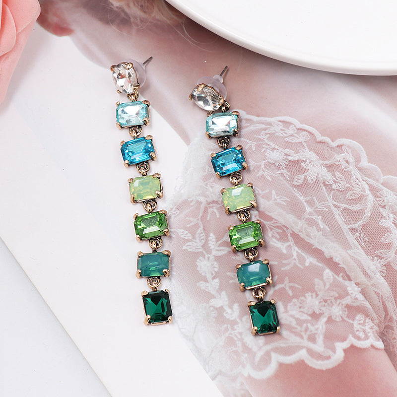 geometric diamond ear