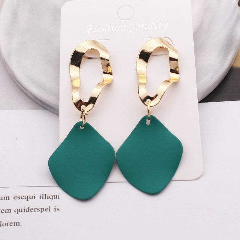 retro round square alloy