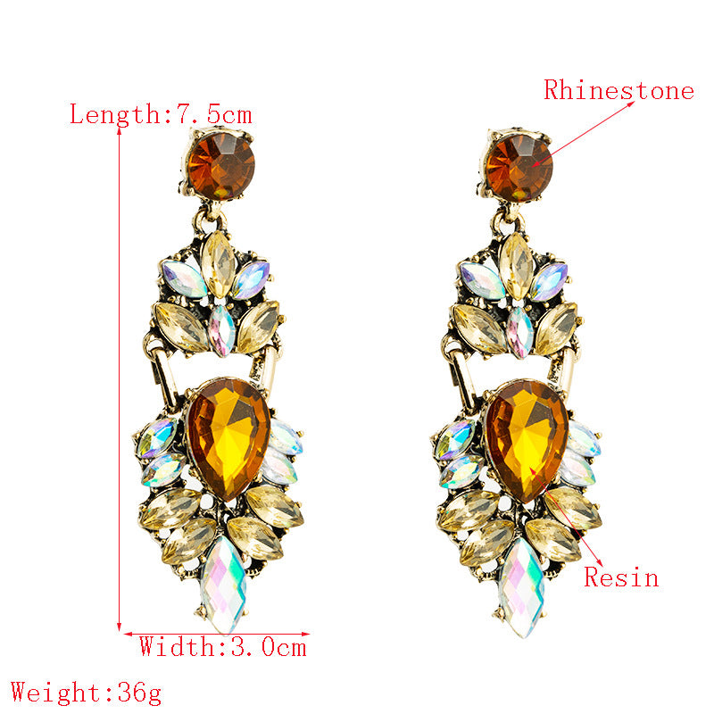 exaggerated long earrings