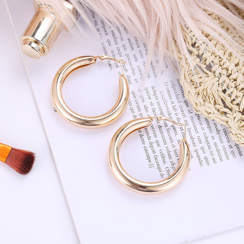 Geometric Plating Metal No Inlaid Drop Earrings