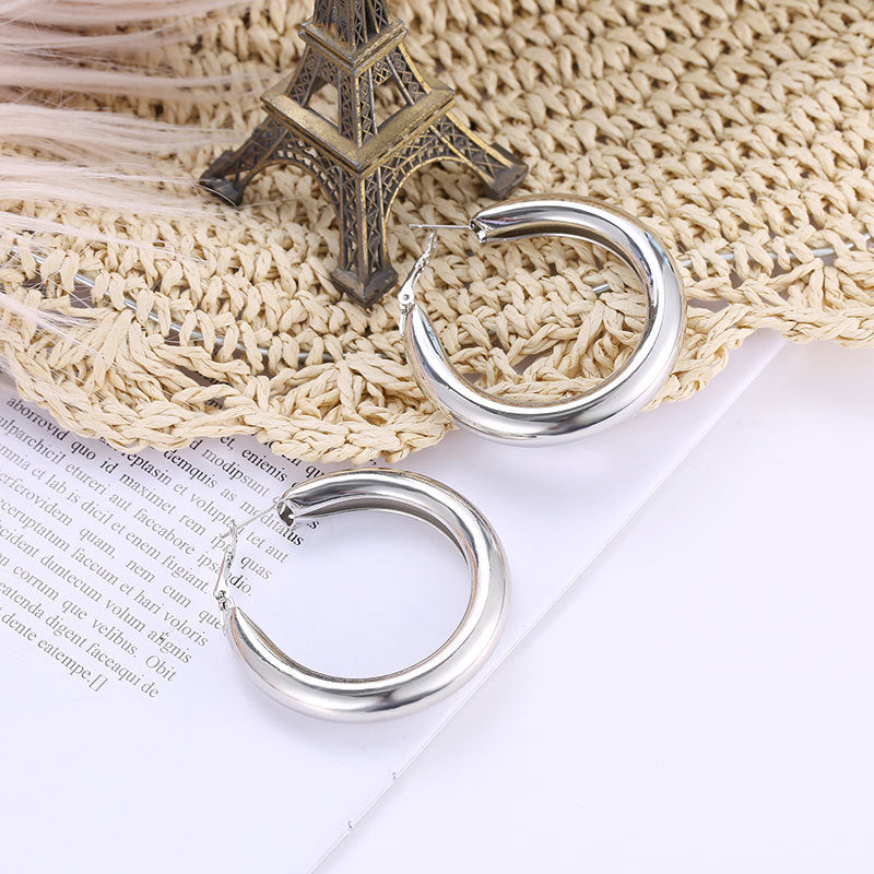 Geometric Plating Metal No Inlaid Drop Earrings