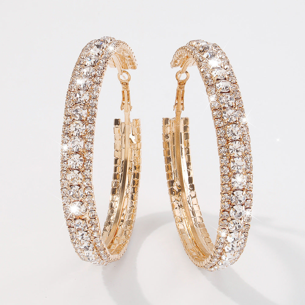 Alloy Hoop Earrings
