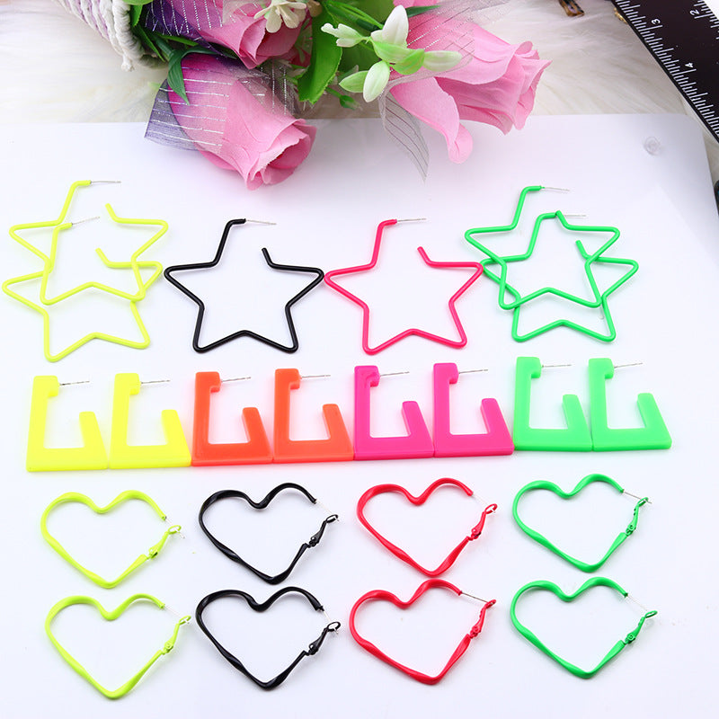 star heart shape arylic