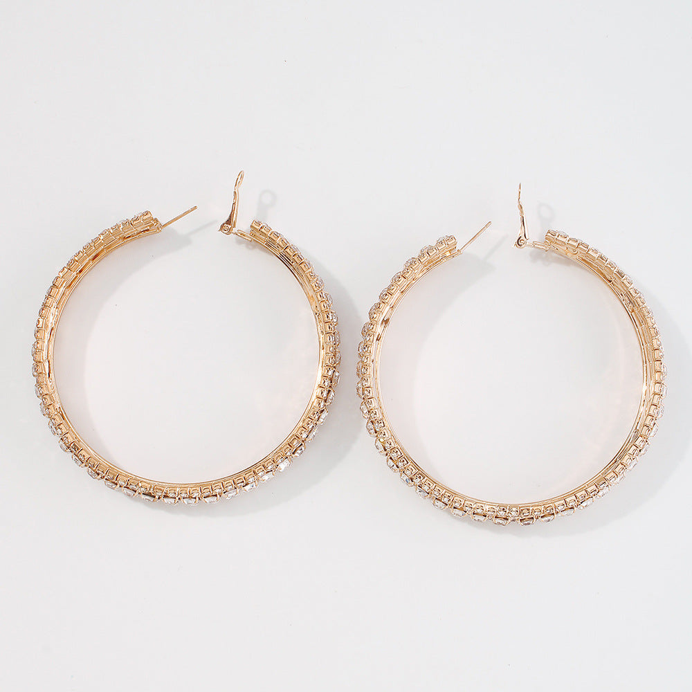 Alloy Hoop Earrings