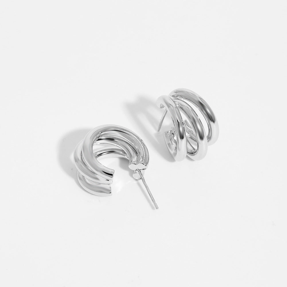 Plating Hoop Earrings
