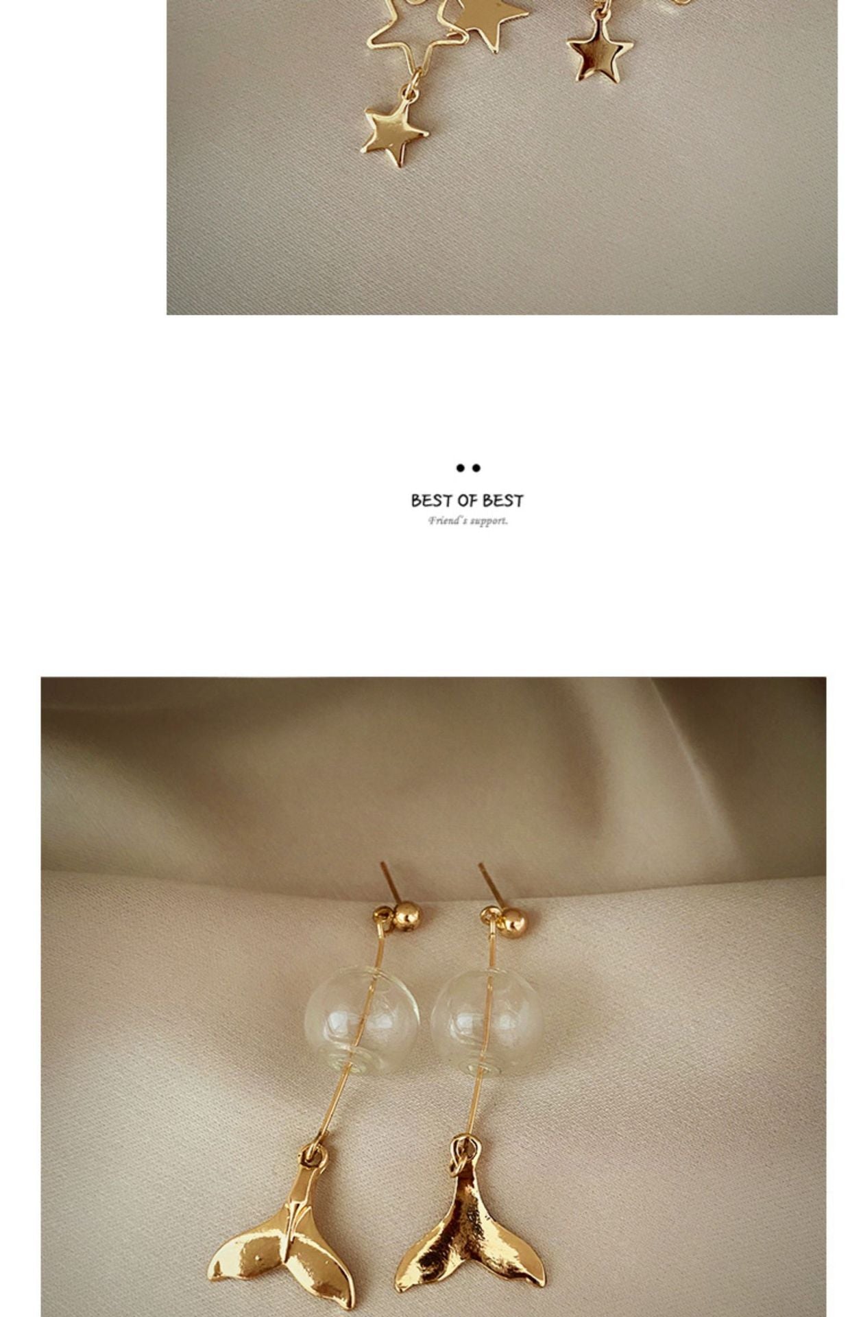 plating pearl earrings