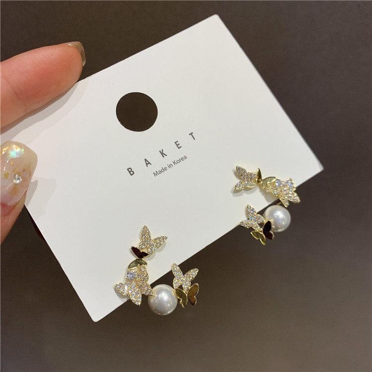 elegant flower earrings