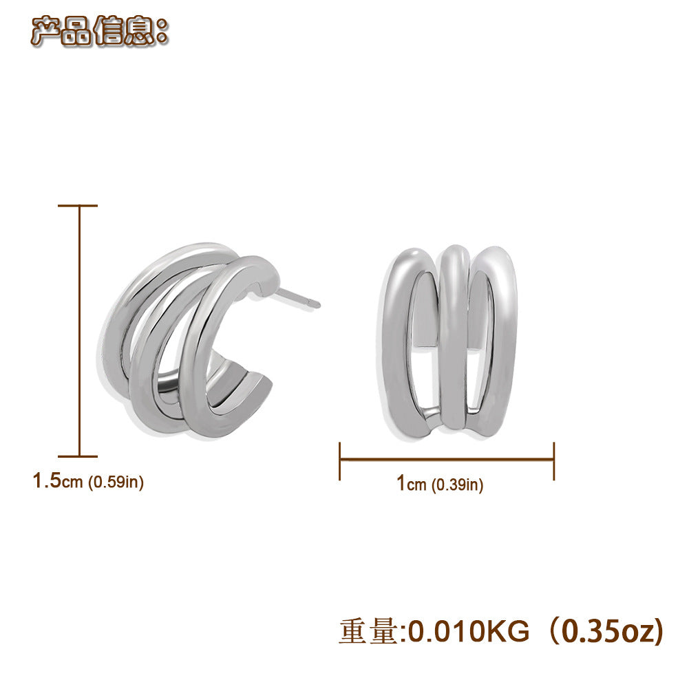 Plating Hoop Earrings