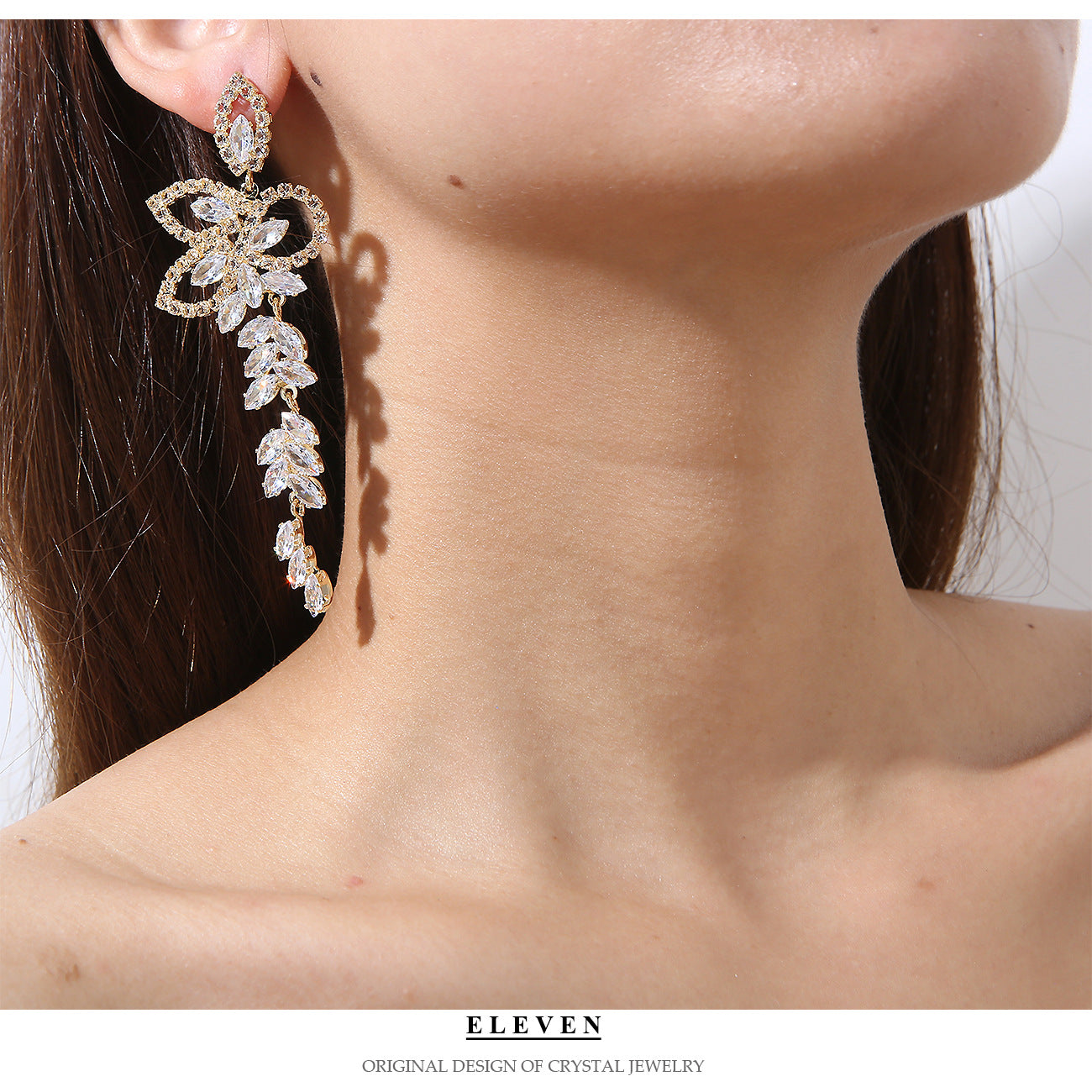 tassel zircon earrings