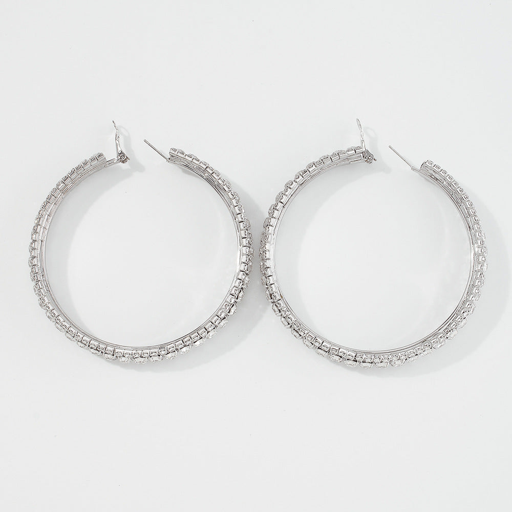 Alloy Hoop Earrings