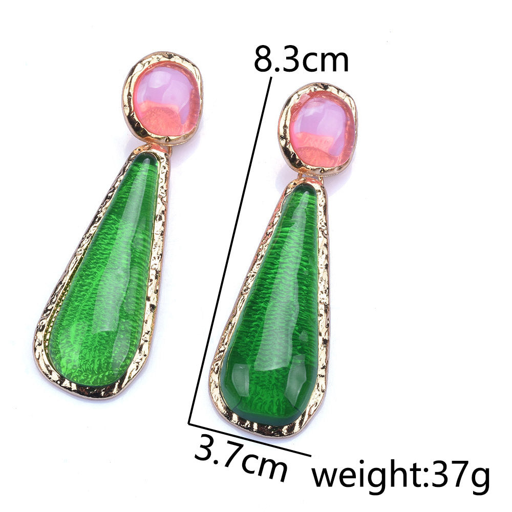 exaggerated drop earrings