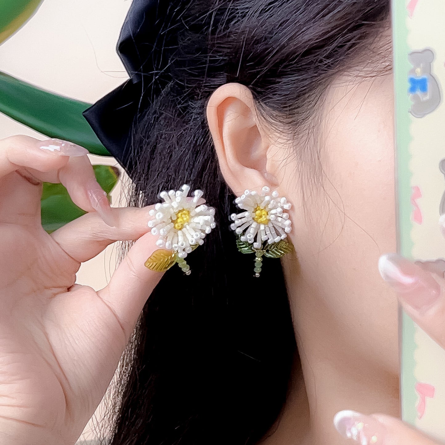 Flower Beaded Arylic