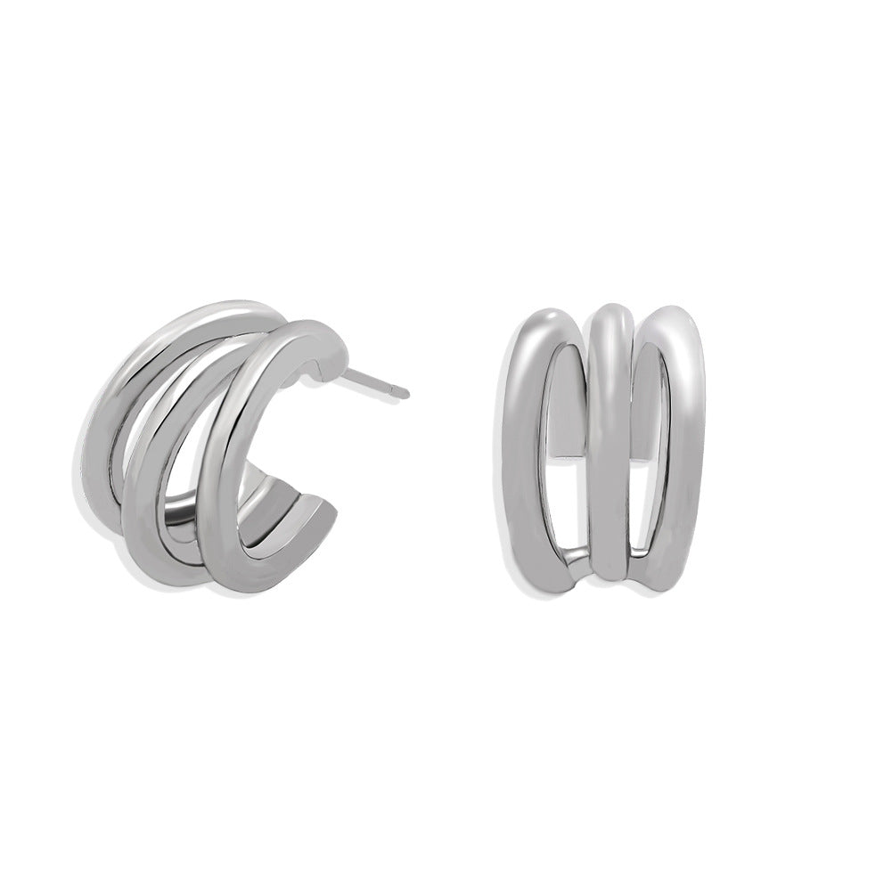 Plating Hoop Earrings
