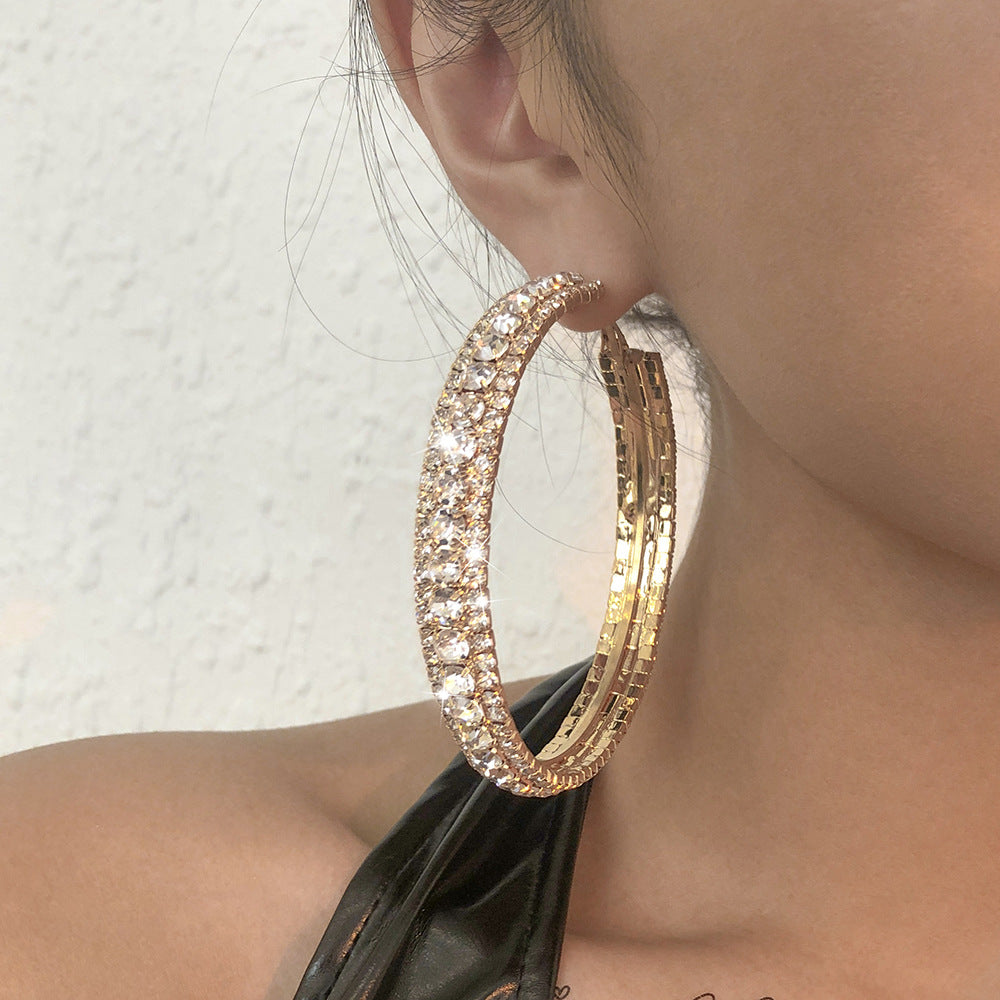 Alloy Hoop Earrings