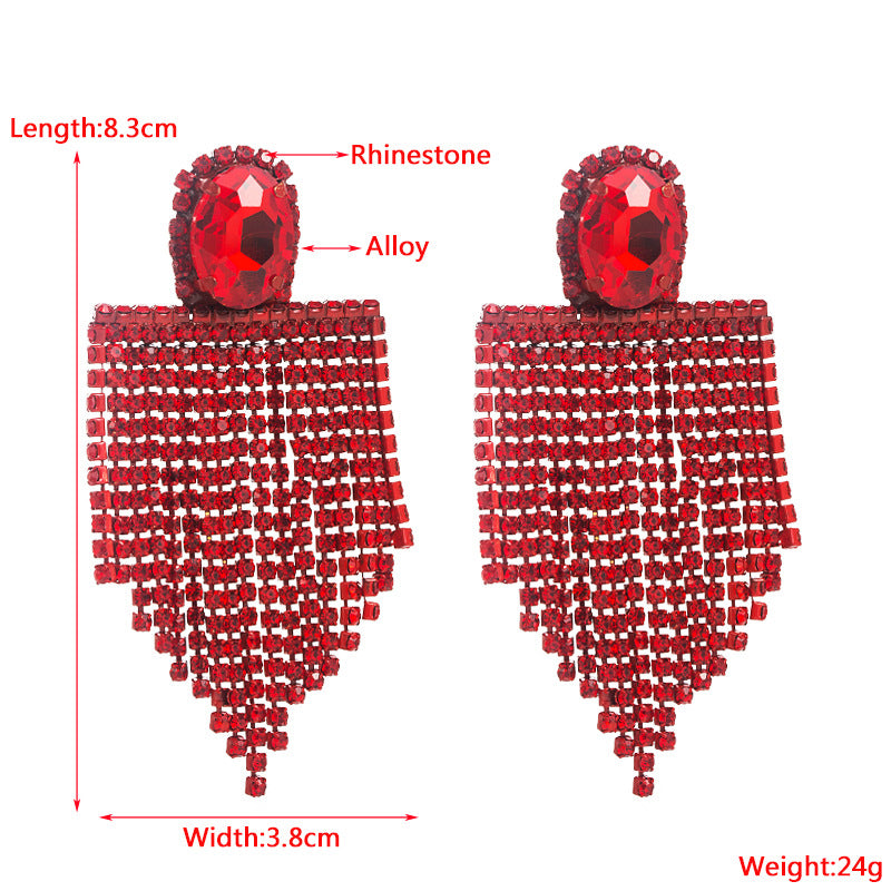 long diamond earrings