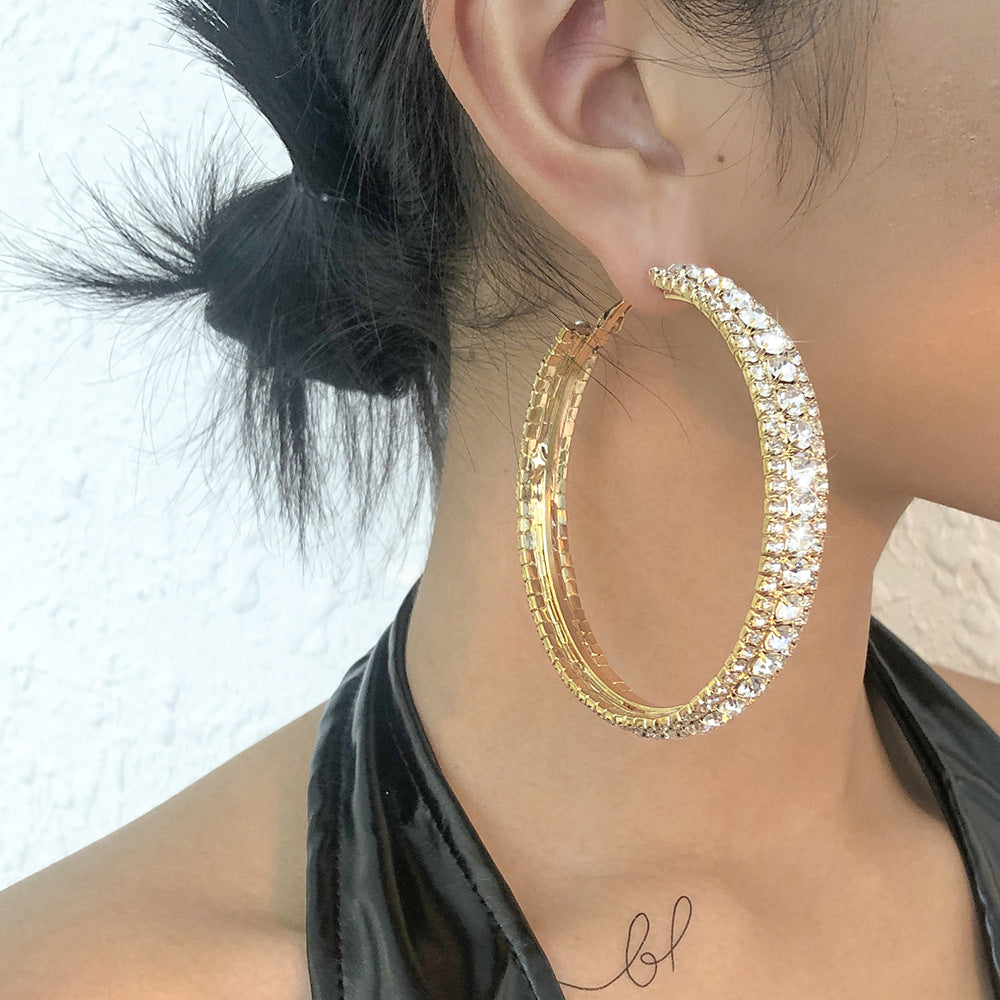 Alloy Hoop Earrings