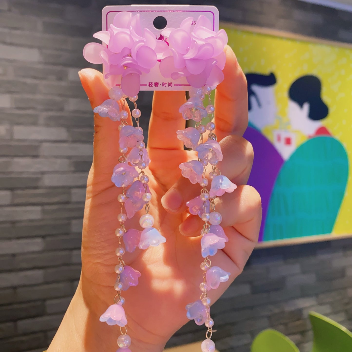 Flower Arylic Earrings