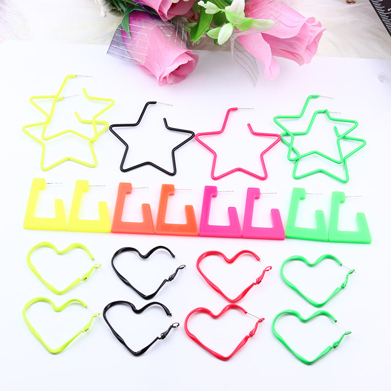 star heart shape arylic