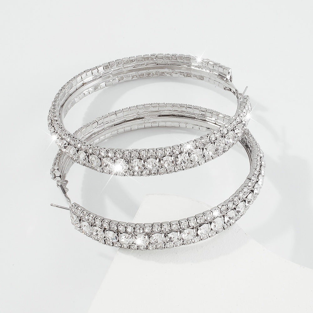 Alloy Hoop Earrings