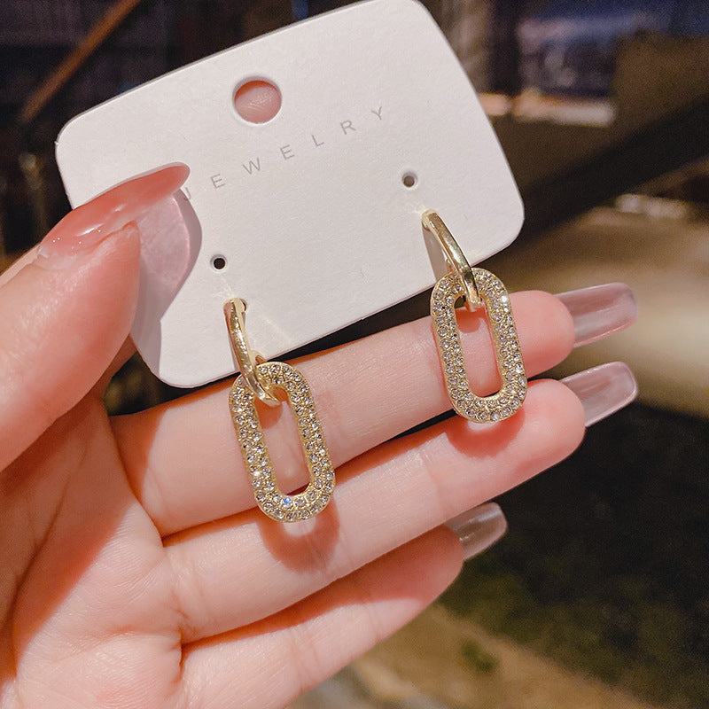 Plating Drop Earrings