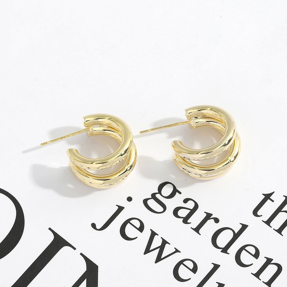 Plating Hoop Earrings