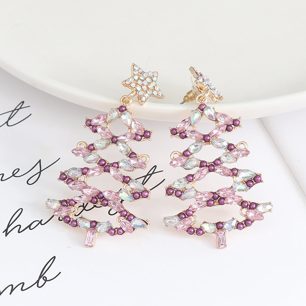 christmas tree earrings