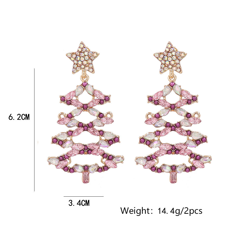 christmas tree earrings