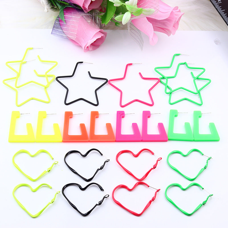 star heart shape arylic