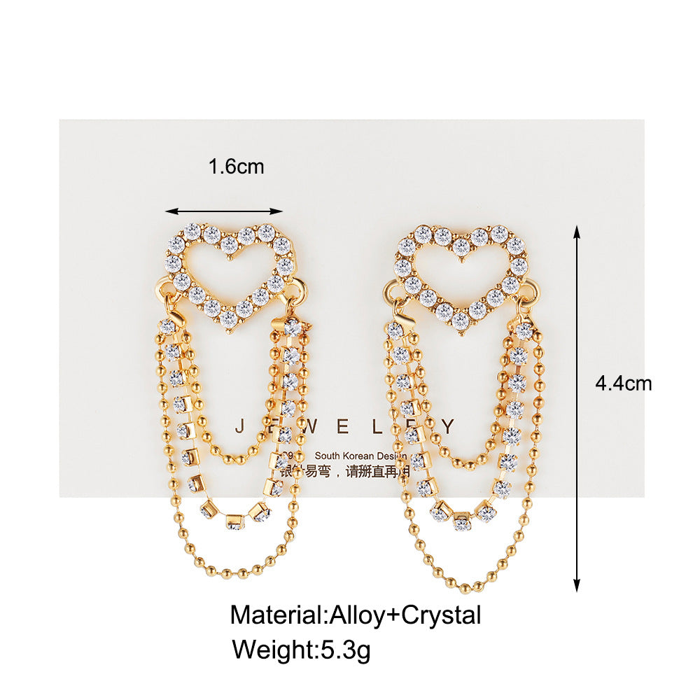 shiny heart shape alloy