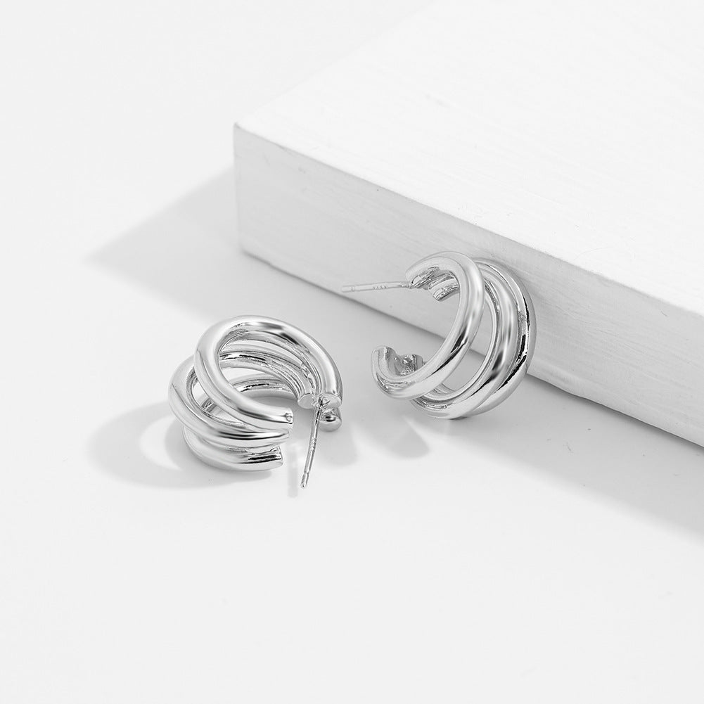Plating Hoop Earrings