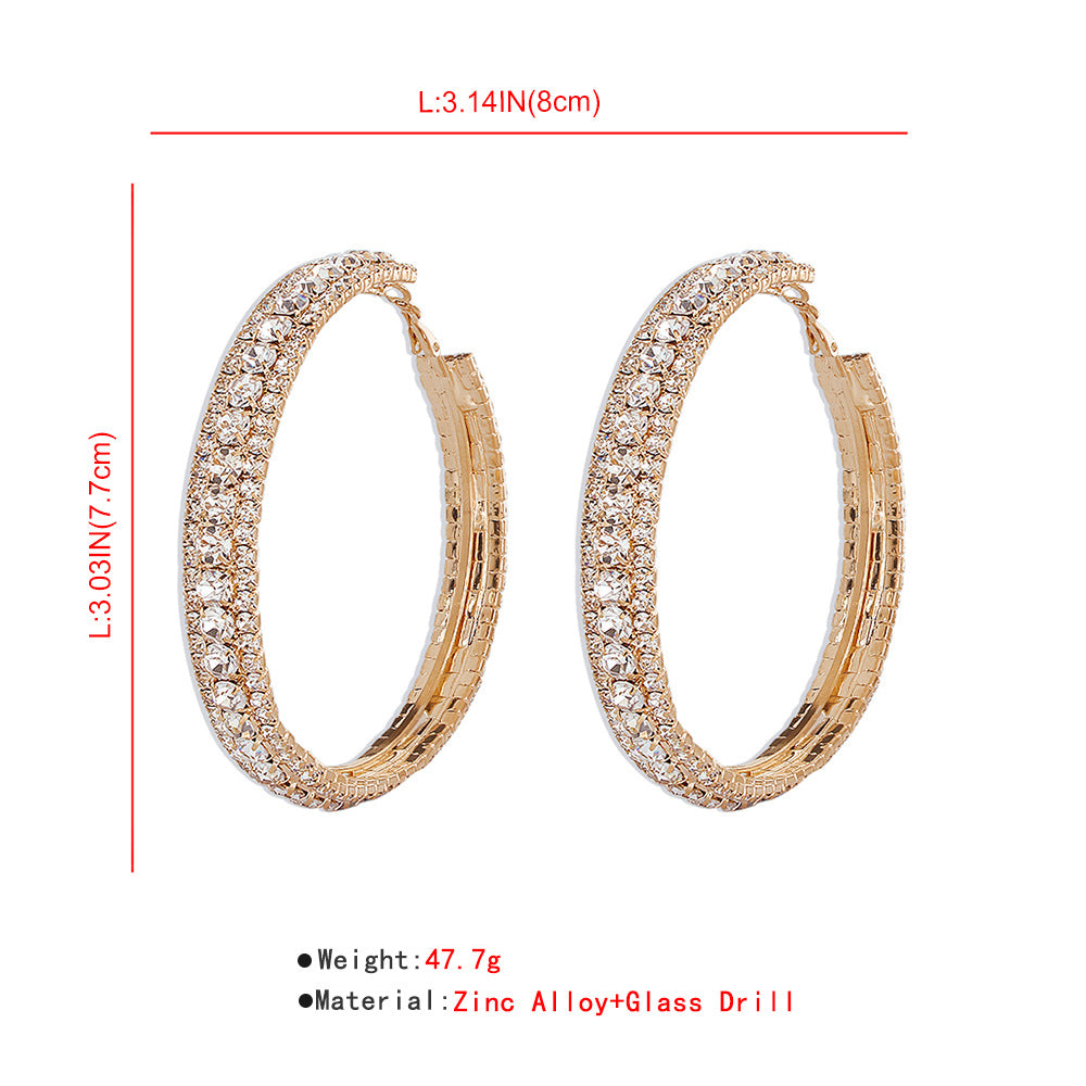 Alloy Hoop Earrings
