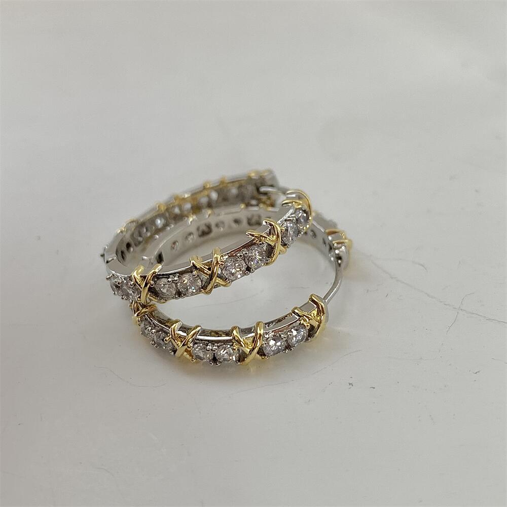 metal zircon hoop