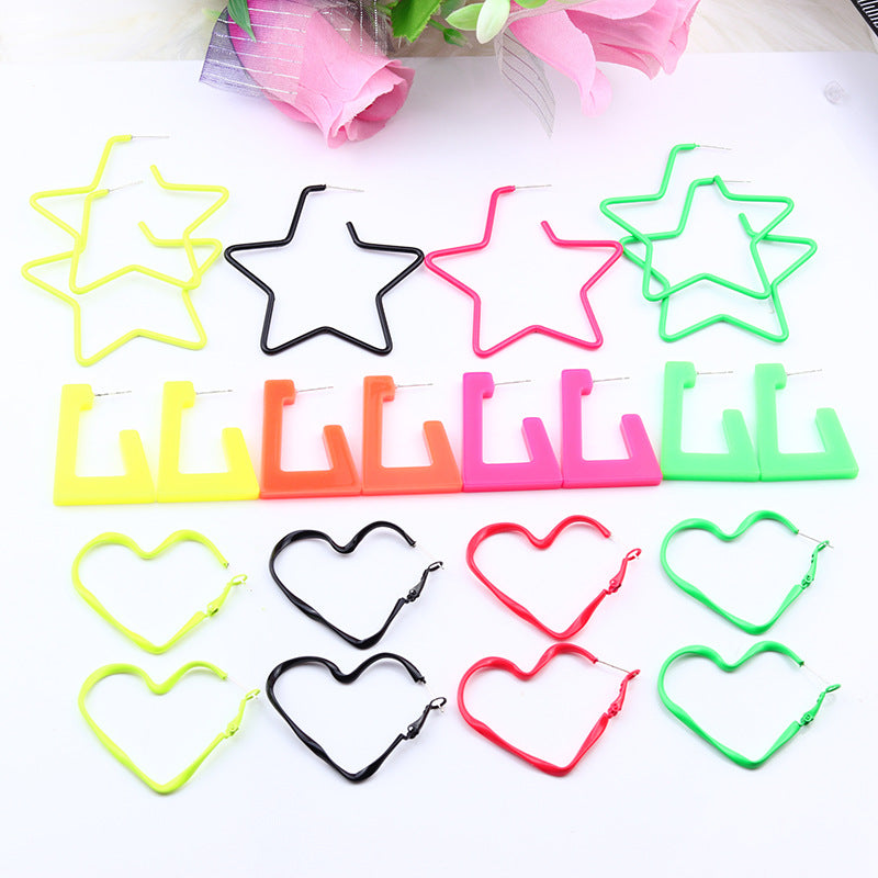 star heart shape arylic