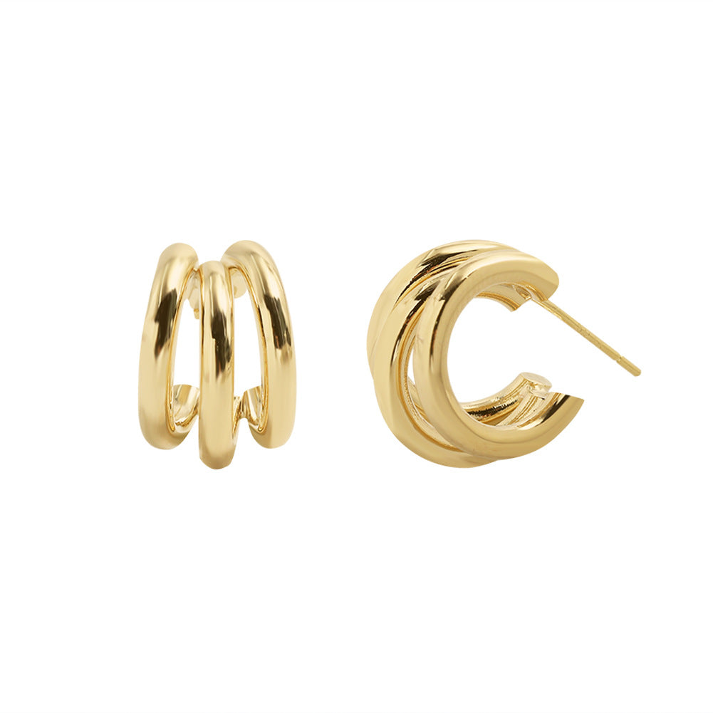 Plating Hoop Earrings