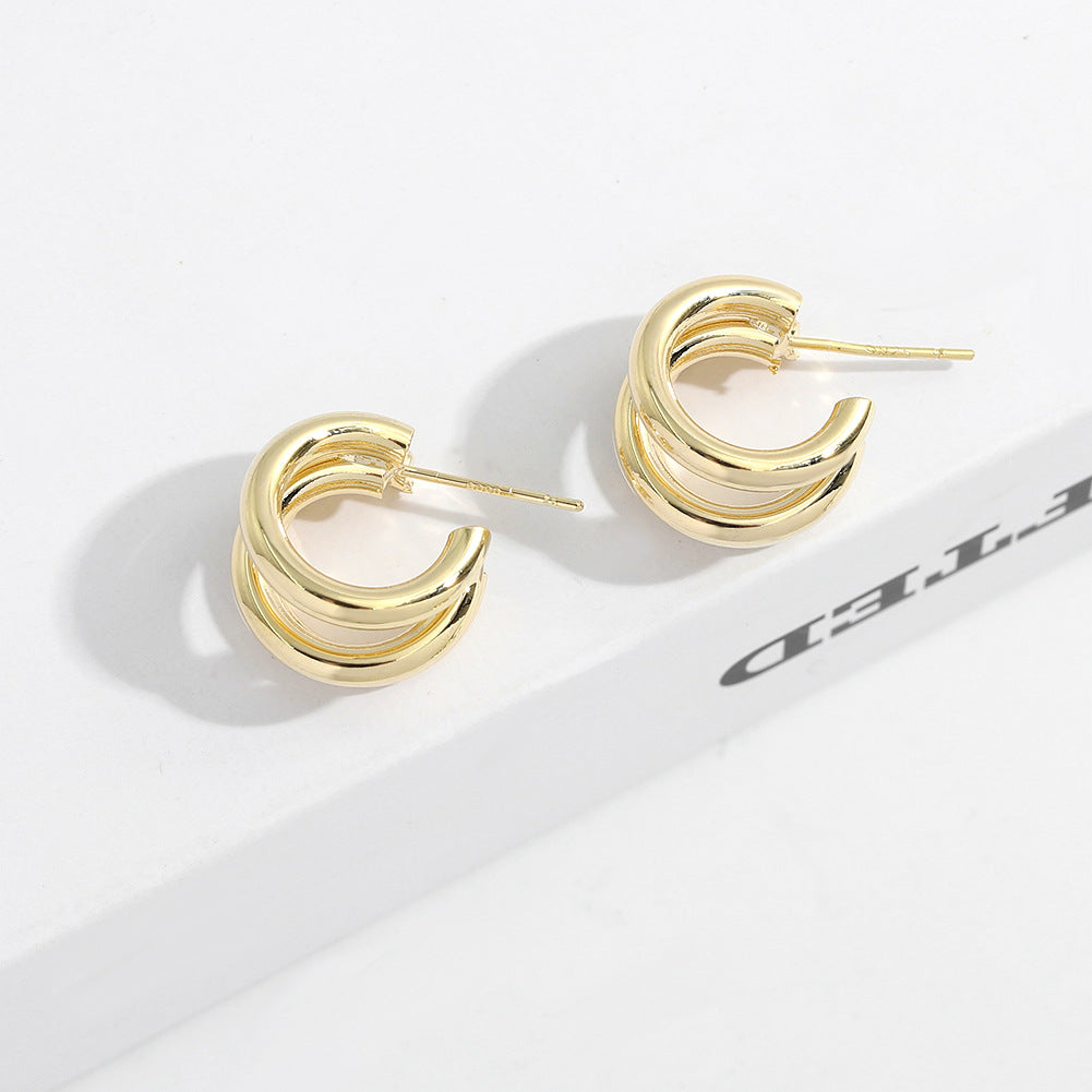 Plating Hoop Earrings
