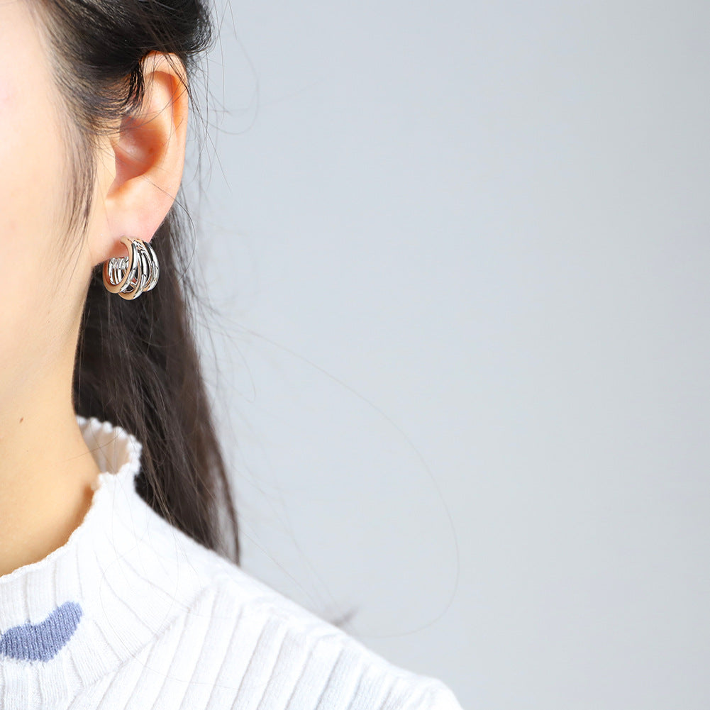 Plating Hoop Earrings