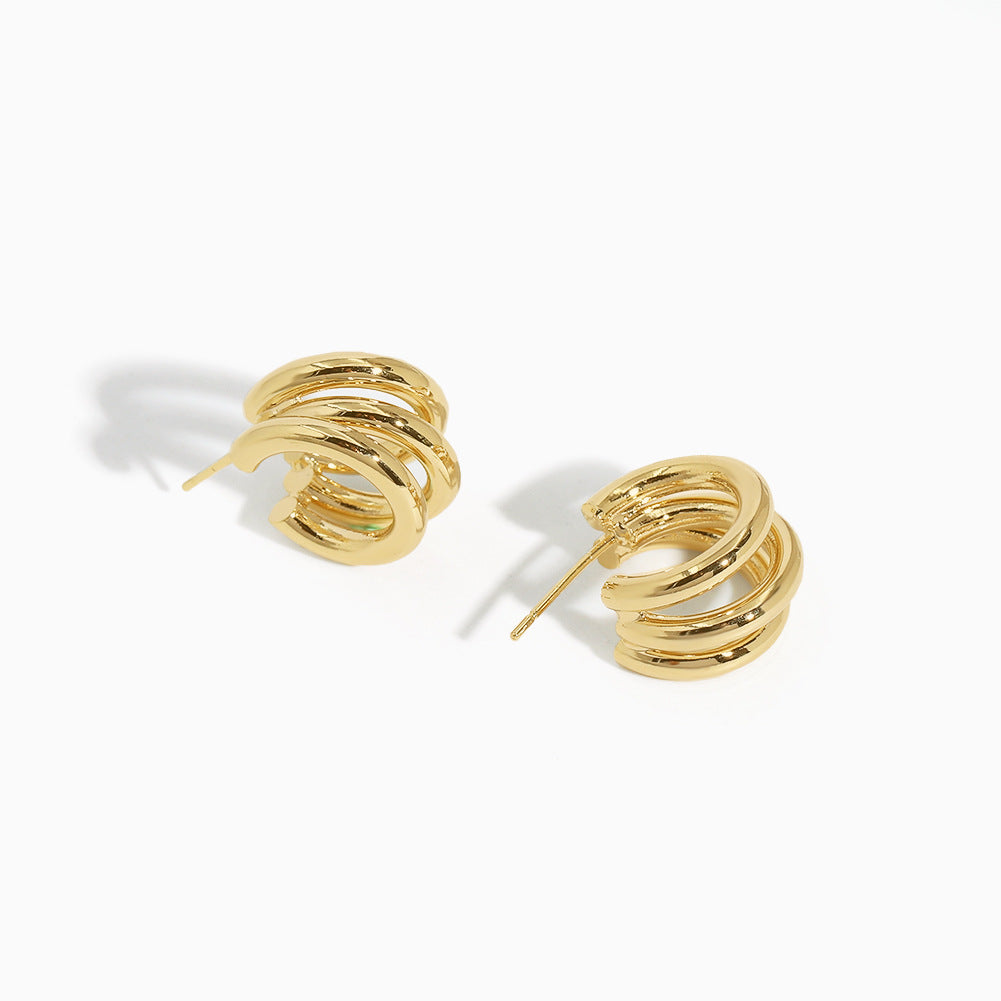 Plating Hoop Earrings