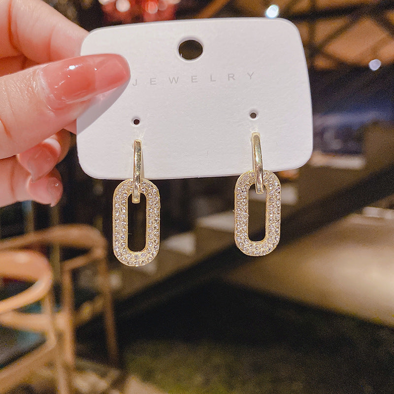 Plating Drop Earrings