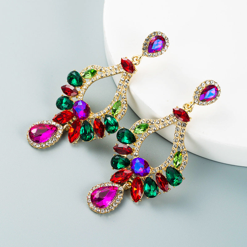 Diamond  Drop Earrings